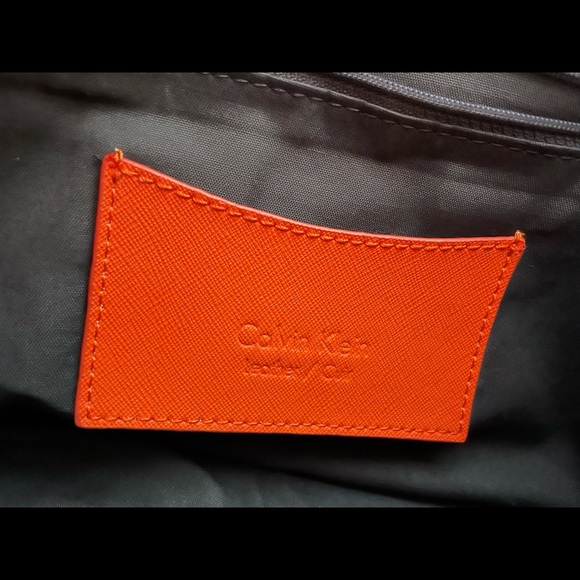 Calvin Klein Orange medium sized Tote bag - Picture 6 of 16